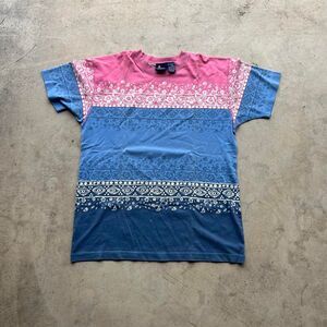 Lizsport rare bandana tee Mens size pink / blue